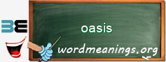 WordMeaning blackboard for oasis